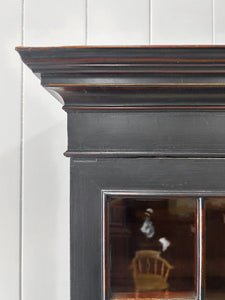 A Large and Early 19th Century Ebonized English Bookcase