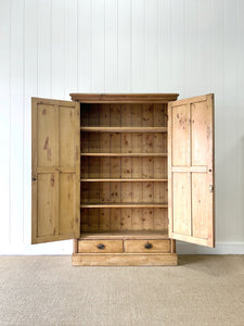 An English 19th Century Pine Housekeepers Cupboard