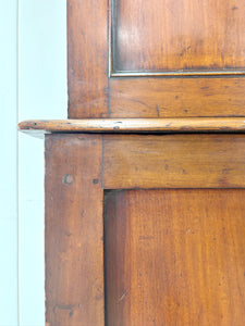 A Large 19th Century English Mahogany Linen Press Cupboard