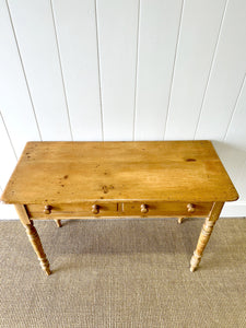 An English Country Pine Console Table