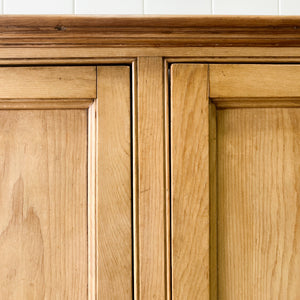 An Antique English Pine Pantry Cupboard