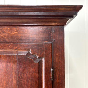 A Beautiful English 18th Century Georgian Oak Tack Cupboard