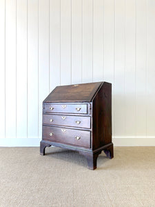 A Beautiful English Oak Drop Front Desk c1770