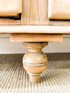 An Antique English Pine Sideboard