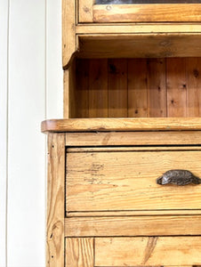 A 19th Century Pine Bookcase Cabinet or Hutch