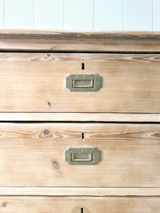 A 19th Century English Bank of Drawers or Sideboard