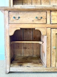 A Gorgeous 19th Century Pine Welsh Dresser or Cupboard