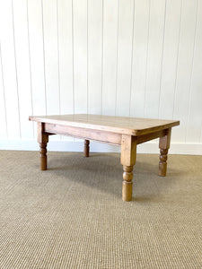 An Antique English Country Pine Coffee Table