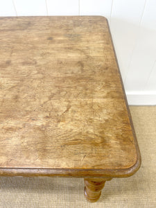 An Antique English Country Pine 6.5ft Dining Table