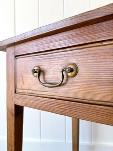 An Antique English Country Pine Console Table