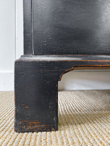 A Large and Early 19th Century Ebonized English Bookcase