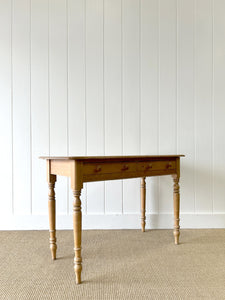 An English Country Pine Console Table