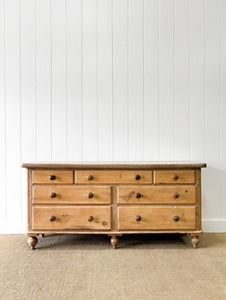 An Antique English Pine Sideboard