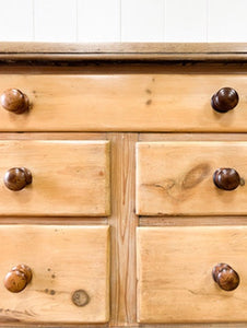 An Antique English Pine Sideboard