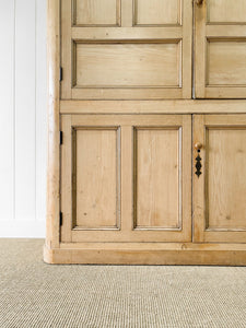 A Large 19th Century English Pine Housekeeper's  Cupboard