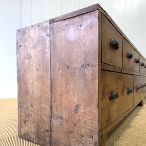 A Large Antique English Bank of Drawers Sideboard or Server c1890