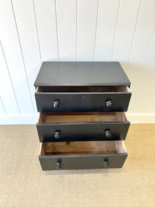 An Ebonized English Pine Chest of Drawers Dresser c1890