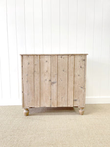 A Genuine Antique Cornish Bow Front Pine Chest of Drawers