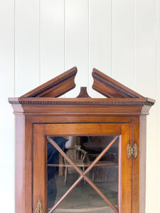 A Georgian Mahogany Corner Cupboard Drop Leaf Table