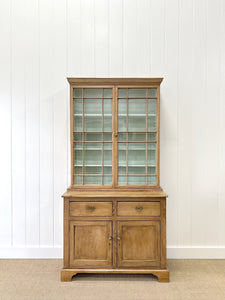 A 19th Century English Pine Bookcase Cabinet or Hutch