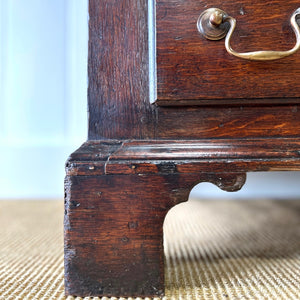 A Beautiful English 18th Century Georgian Oak Tack Cupboard