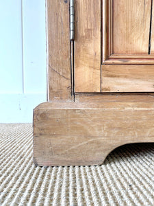 A Very Good Early 19th Century Irish Pine Linen Press Cupboard