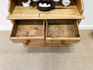 A 19th Century Pine Bookcase Cabinet or Hutch