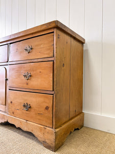 An English Country Pine Sideboard Buffet c1860