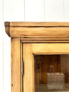 A 19th Century Pine Bookcase Cabinet or Hutch