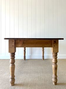 An English Country Pine 6ft Dining Table Custom Built