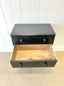 An Ebonized English Pine Chest of Drawers Dresser c1890