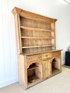 A Gorgeous 19th Century Pine Welsh Dresser or Cupboard