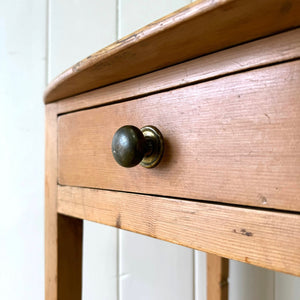 A Very Good Pine Side Table or Nightstand