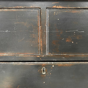 An Ebonized Antique English Chest of Drawers/Dresser