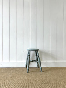 A Painted Victorian Wooden Stool