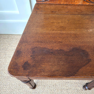 A Pair of Scottish William IV Oak Carved Hall Chairs