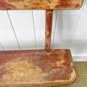 A Good and Rustic Bench with Back