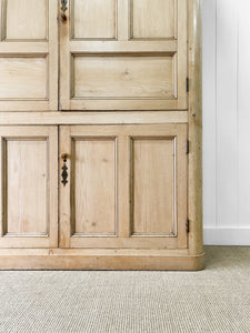 A Large 19th Century English Pine Housekeeper's  Cupboard