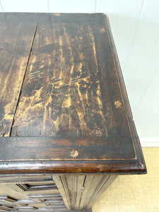 An Antique English William III Oak Clothes Cupboard