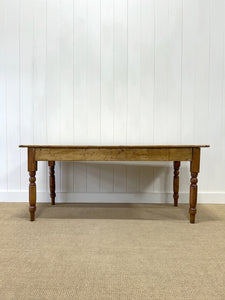 An Antique English Country Pine 6ft Dining Table