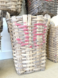 Beautiful and Large Portuguese Antique Grape Harvest Baskets - Sold Individually