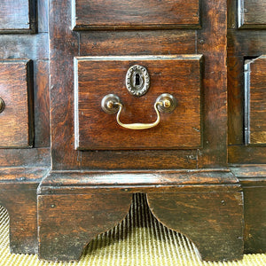 A Beautiful English 18th Century Georgian Oak Tack Cupboard