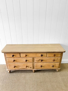 An Antique English Pine Sideboard