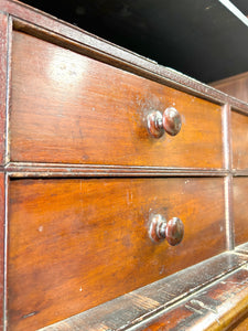 A Large 19th Century English Mahogany Linen Press Cupboard