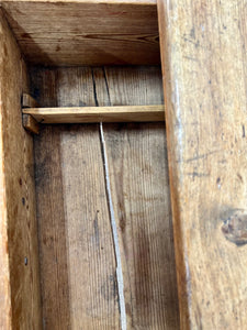 An English Country 2 Drawer Pine Buffet Sideboard c1860