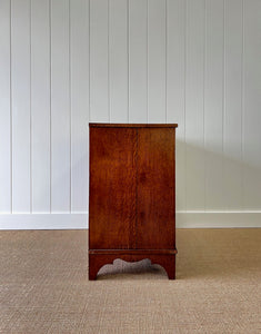 Antique English Early 19th Century Oak Chest of Drawers c1810 with Brushing Slide