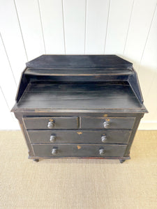 An Ebonized English Pine Chest of Drawers Dresser c1890