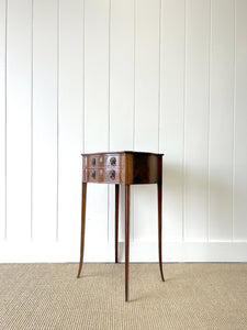 A Very Good English Regency Mahogany Side Table or Nightstand c1810