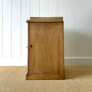 A Charming Pine Nightstand c1890 with Porcelain Knob