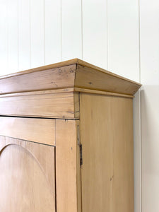 A Delightful 19th Century English Pine Linen Press Cupboard